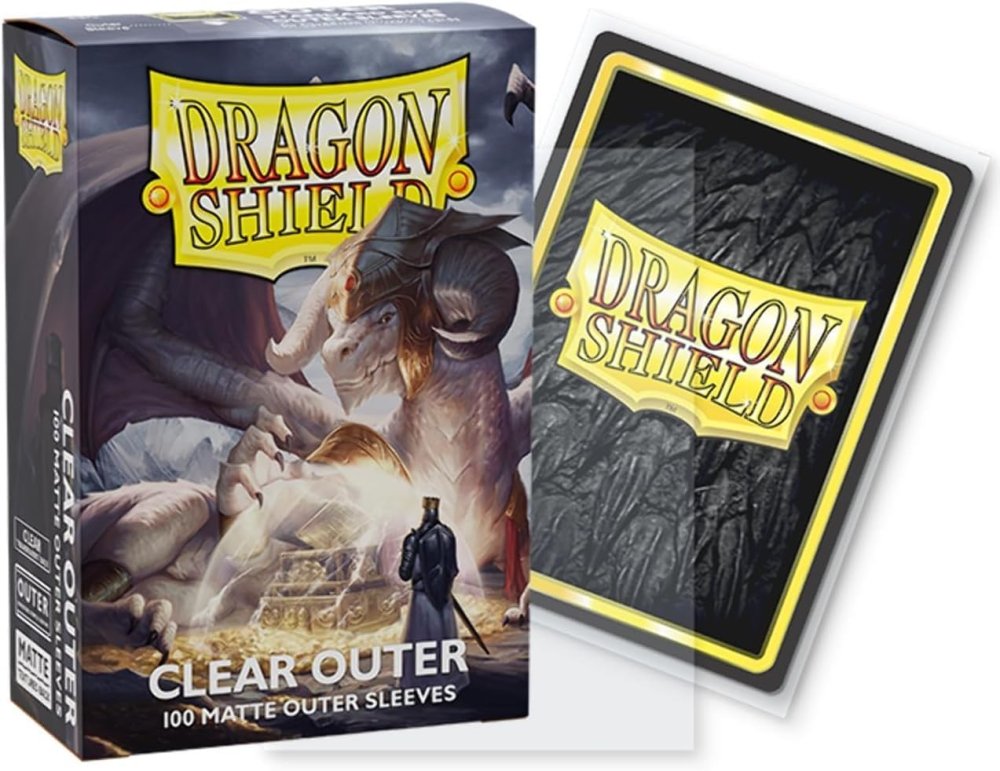 Matte Clear Outer Sleeves (100pcs) - Dragon Shield