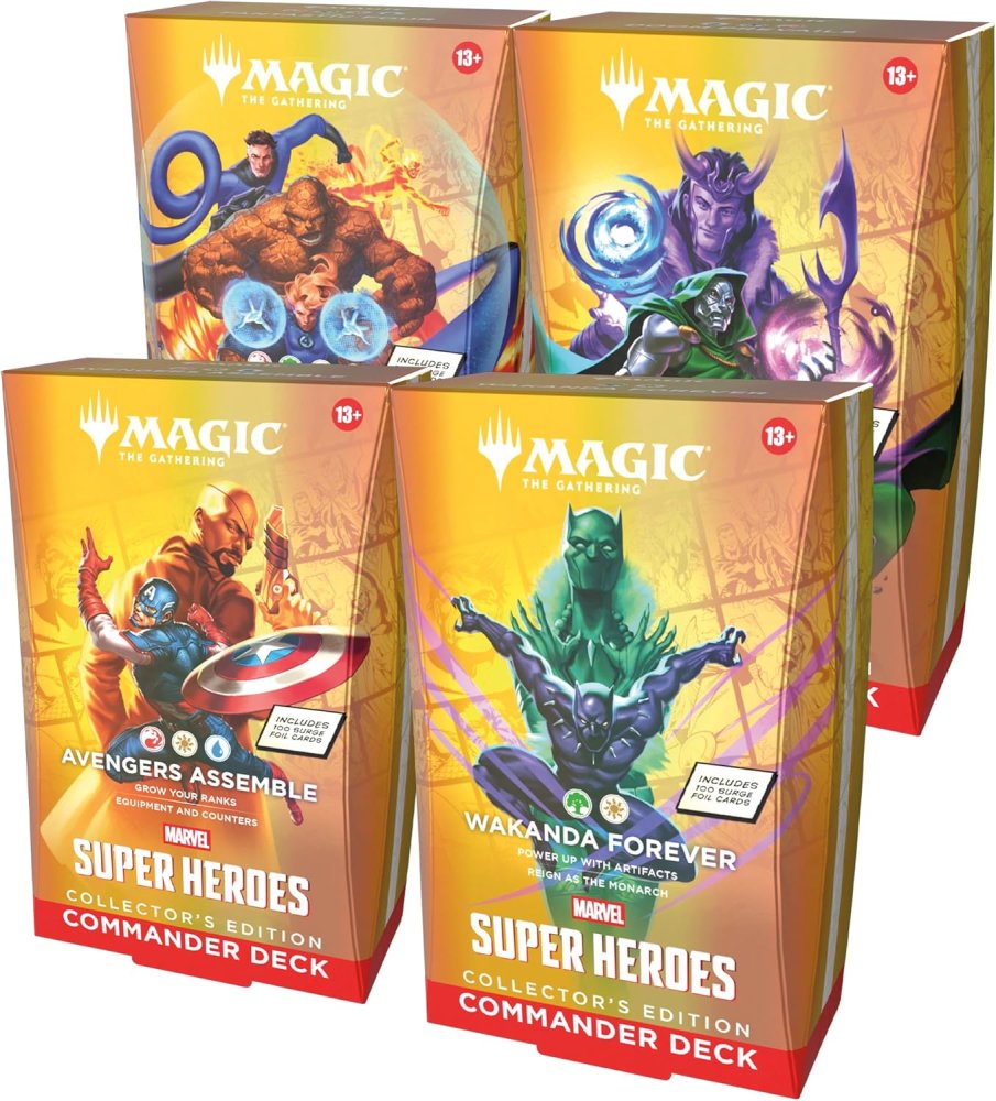 Magic: The Gathering | Marvel Super Heroes Collector’s Edition Commander Deck Bundle 
